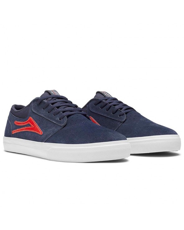 LAKAI GRIFFIN NAVY RED SUEDE