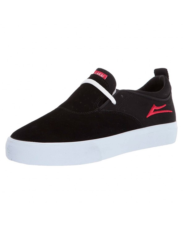 LAKAI RILEY 2 BLACK RED SUEDE