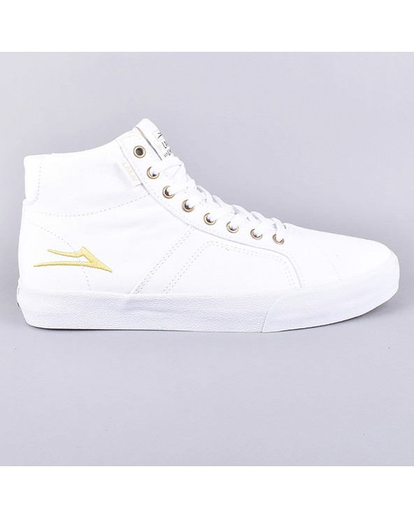 LAKAI FLACO HIGH WHITE CANVAS