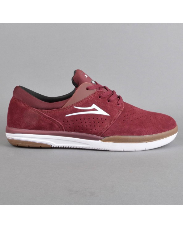 LAKAI FREMONT BURGUNDY SUEDE