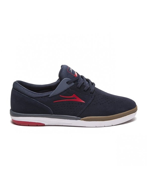 LAKAI FREMONT NAVY RED SUEDE